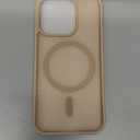 SUPFINE Magnetic for iPhone 15 Pro Case(Compatible with MagSafe)(Military Grade Drop Protection) Slim Translucent Matte Shockproof with Anti-Fingerprint Phone Case,Desert Gold