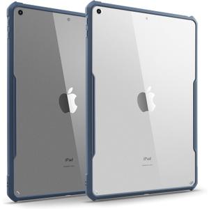 TineeOwl iPad 9/8/7 (10.2-Inch, 2021/2020/2019 Model, 9th / 8th / 7th Generation) Ultra Slim Clear Case, Flexible TPU, Lightweight, Thin (Navy Blue)