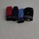 Nautica Men's Classic Cotton Loose Knit Boxer (Large, Peacoat/Aero Blue/Nautica Red/Sails Black- 4 Pack)