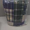 Madison Park Patchwork Farmhouse Green/Navy Queen Quilt Set, 3pc, Full/Queen