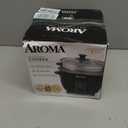 Aroma Housewares ARC-363-1NGB 3 Uncooked/6 Cups Cooked Rice Cooker, Steamer, Multicooker, 2-6 cups, Black