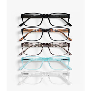Gaoye Professional Reading Glasses for All Day - Computer Readers with Blue Light Protection - 5 Pack - 0.75