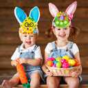 Winlyn 24 Sets Easter Craft Kits Spring Crafts DIY Easter Headbands Craft Kits Bunny Chick Lamb Butterfly Flower Basket Foam Stickers Spring Arts and Crafts for Kids Classroom Activities Party Favors