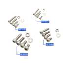 560 Pieces M3 M4 M5 M6 304 Stainless Steel Hex Socket Head Cap Bolts Screws Nuts Washers Assortment Kit with Hex Wrenches
