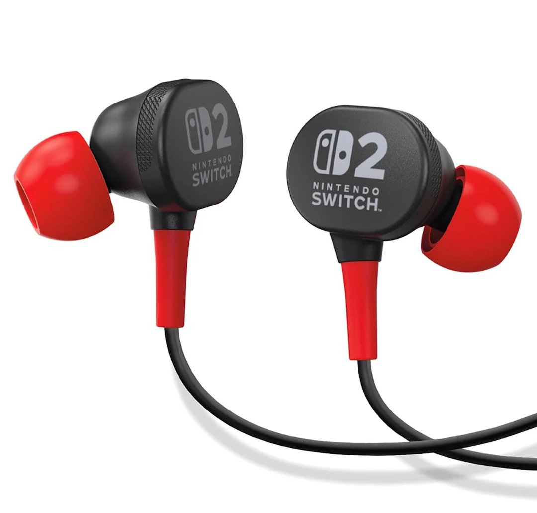 PowerA Wired Earbuds for Nintendo Switch 2 - Black