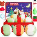 6 Pcs Christmas Bath Bombs Gift Set (Christmas)
