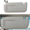 INTGET Driver Side Sun Visor for Toyota Corolla 2007 2008 2009 2010 2011 2012 2013 Accessories Leather Car Sun Protection Visors Replacement with Mirror(Beige-Driver Side)