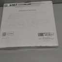 Decorative Photo Storage Boxes with Lids - Set of 2 Beautiful Linen Organizers Are Perfect to Safely Store Your Pictures, Documents, Scrapbooking Supplies, Keepsakes and Other Memories in Style (Ivory)