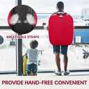 YOREPEK Padded Stroller Travel Bag for Airplane, Compatible with Doona Car Seat Stroller and More, Stroller Gate Check Bag with Lockable Zipper,Foldable Stroller Storage Bag Backpack for Baby Travel