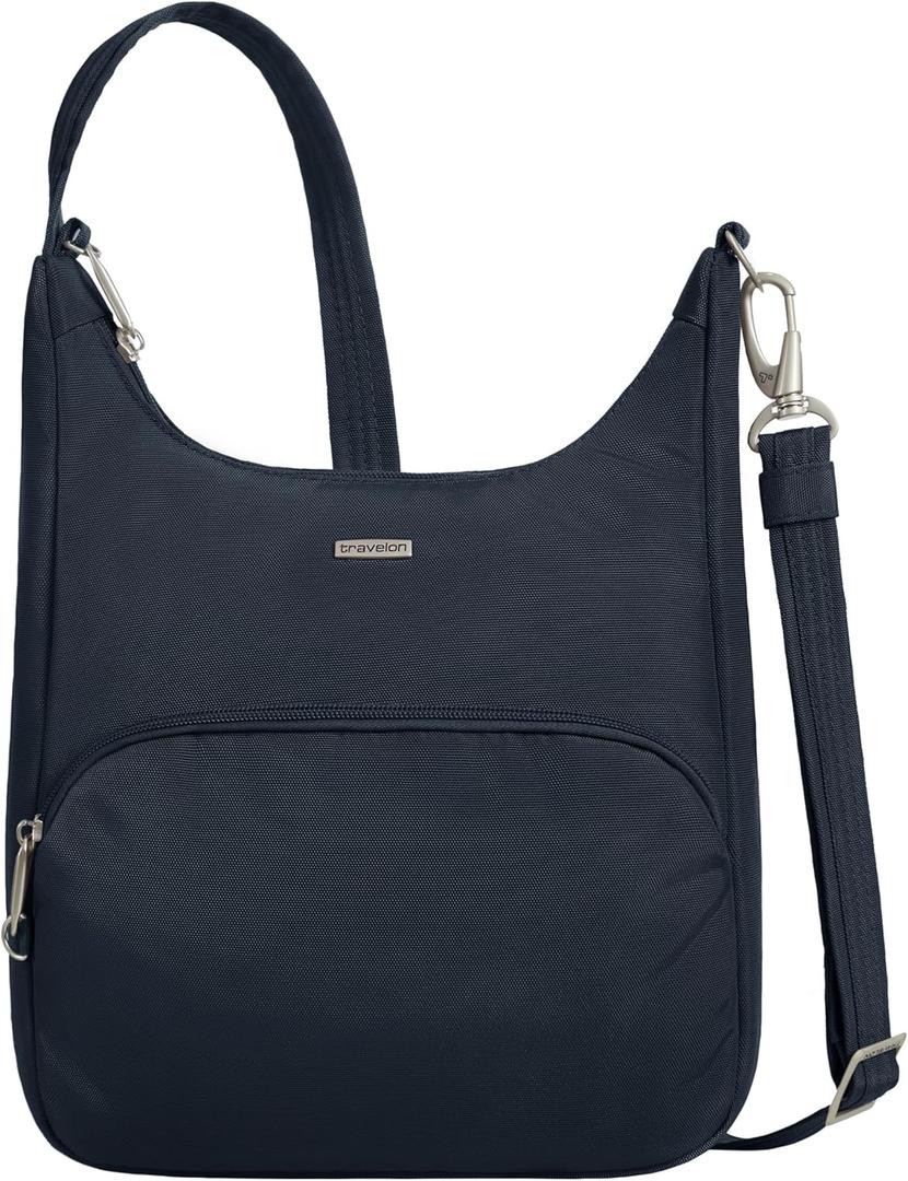 Travelon Anti-Theft Classic Essential Messenger Bag (Black)