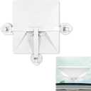 Foldable Starlink Mini Car Mount with Suction CupsQuick Release Sunroof/Moonroof Mount for Car, RV, Boat, Truck Glass (White)