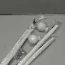 ENJOYBASICS No Drill Curtain Rods for Window 28 to 60 Inches, 5/8 Inch Diameter Renter Friendly Drapery Rod with Adhesive Brackets without Drilling, Adjustable from 27 to 65 Inches, White