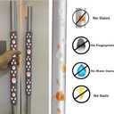 Miaowater 4 PCS Refrigerator Door Handle Covers Kitchen Appliance Decor Handles Anti-Skid Anti-Static Protector Fridge, Dishwasher Oven Keep Off Fingerprints,Food Stains (Christmas Grey)