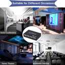 1x4 HDMI Splitter, 1 in 4 Out HDMI Splitter Audio Video Distributor Box Support 3D & 4K x 2K Compatible for HDTV, STB, DVD, PS3, Projector Etc, Duplicate/Mirror Screen Only (Not Extend)
