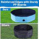 Foldable Duck Pool, Portable Hard Plastic Duck Pond Tub, Collapsible Duck Pools for Pet Ducks, Dogs and Cats Indoor & Outdoor Use, Hard Shell, Easy to Clean and Store