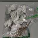 vctops 10 PCS Glitter Artificial Flower Christmas Tree Wreath DIY Ornaments 6.3 Inch Faux Flower for Xmas New Year Wedding Party Holiday Decoration,White A