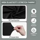 Black Banquet Chair Covers for Party 150 Pcs | Universal Polyester Spandex Chair Cover Stretch Slipcovers Ideal for Wedding, Parties, Dining Flat-Front Chair, Events Decor