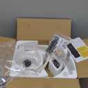 Ceiling Fans with Lights and Remote, 20'' Low Profile Flush Mount Ceiling Fan with 6 Speeds & 3 Color Temperature, 3000-6500K Dimmable Led Fandelier for Bedroom Livingroom, White