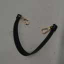 Flat Grain Leather Replacement Straps for Handbags Purse Straps Replacement Crossbody Gold Clasps Women Purse Making 14.17"(36CM) Long Black