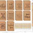 Tinlade 100 Pcs Fathers Day Appreciation Gifts Bulk Thank You Mini Inspirational Notebooks and Bamboo Ballpoint Pens for Student Teacher CNA Nurse Graduates Volunteer Coworker School Office Supplies