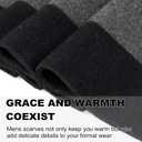 Mens Scarf Winter Warm Plaid Scarf Soft Long Classic Scarves for Men (B-black Dark Grey Big Plaid)