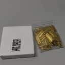 Hicarer Word Charms Pendants Engraved Motivational Charms Pendants Jewelry Making Accessories for DIY Necklaces, Bracelets, Key Chains (Gold,40 Pcs)