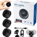2026 New Magnetic Mini Security Camera 1080p Outdoor and Indoor Use Home Security Camera Night Vision Motion Detection (Black)