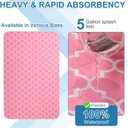OUTCREATOR® Washable Bed Pads 34" x 76" (Pack of 2), Incontinence Mattress Protector, Anti-Slip Waterproof Underpads for Adults Kids Elderly Pets, Absorbency & Reusable Bedwetting Pads (Pink)