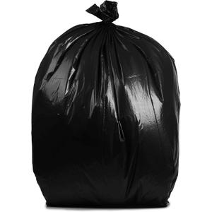 PlasticMill Contractor Bags Heavy Duty - Commercial, Industrial Garbage Bags - Black Construction Trash Bags - Outdoor, Garden Trash Bags, 65-Gallon, 3 Mil, 50"x48" (30-Count)