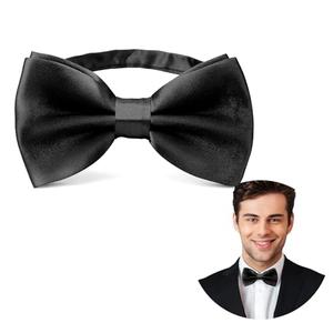 Pack of 3 Yetuab Black Bow Ties for Men,Bowtie,Father's Day Gift Present,Bow Tie for Wedding,Bowtie for Bridegroom,Bowties for Halloween Cosplay Costume Party and Formal Events for Men Adult Boy