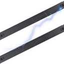 RIVECO 1U Blank Panel Spacers for Server Cabinets & Network Racks on Mounting Rail 19 Inches SPCC Steel Tool Less Quick to Assemble Black 2PCS
