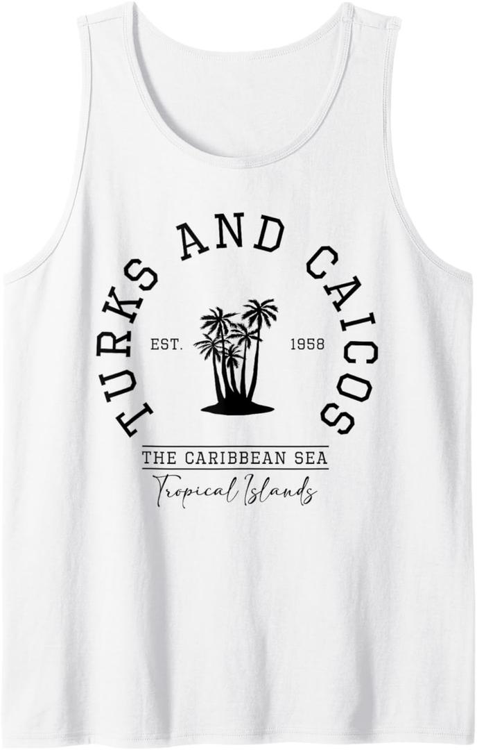 Turks and Caicos Caribbean Islands Trip Tank Top, S