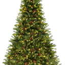 7 FT Pre-Lit Christmas Tree 3-Minute Quick Shape with Quick Power Connector Timer