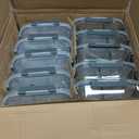 VERONES 10 Pack Glass Meal Prep Containers 2 Compartment Set, 30 OZ Airtight Glass Lunch Containers, Glass Food Storage Containers with Lids, for Microwave, Oven, Freezer & Dishwasher Friendly，Grey