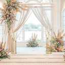 Garvee 2PCS 42.5In 5 Arm Gold Floor Candelabra, Tall Metal Candle Centerpieces for Tables with Acrylic Lampshade for Wedding, Birthday Party, Home Decoration, Christmas, Fit LED 0.82'' LED Candle