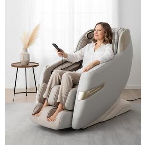 Titan Quantum Massage Chair | Taupe | Full Body & Zero Gravity Features | Customizable Massage Programs