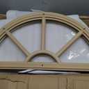2 Pcs 22" x 10" Entry Door Frame Only Replacement for 1" Glass, Tan