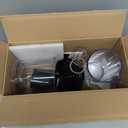 MuellerLiving Immersion Hand Blender Full Set - 8 Speed Immersion Blender, Hand Mixer with 7 Attachments: Stainless Steel Blade, Whisk, Milk Frother, Beater, Mixing Hooks, Potato Masher, Chopper Bowl