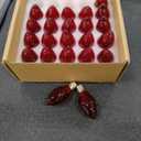 25 Pack Replacement C7 Light Bulbs for E12 Base Christmas String Lights, Classic Christmas Bulbs for Holiday Party Indoor Outdoor Garden Backyard Cafe Xmas Decoration, Red