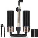 hygger Aquarium Double Sponge Filter: Upgraded Sponge Filter with Larger Filtration Area, Come with Extendable Clip, 2 Spare Biochemical Sponges, Bioceramic Balls, for Freshwater Saltwater Tank - S (S (For 10-40 Gallon))
