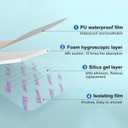 20Pcs Silicone Foam Dressing 4x4 Gentle Border, Waterproof Silicone Bandages for Wounds Care, Bed Sore Patches, Super Absorbent Wound Dressing, Self Adhesive Pressure Sore Pads