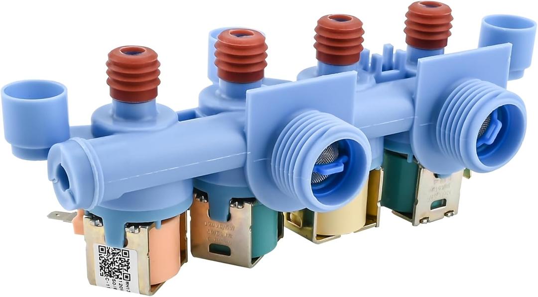 WH13X26637, WH13X24058 Water Inlet Valve Compatible With GE Washers GTW680BSJ4WS, GTW680BSJ5WS, GTW685BPL0DG, GTW680BSJ6WS, GTW750CPL1DG, GTW720BSN0WS etc, Replace Number: WH13X26637-25PK, 4546358 etc