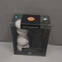 Cole & Mason Southwold Classic Salt & Pepper Mill Gift Set - Salt and Pepper Grinders with a Matte Finish - Adjustable & Refillable Mills - Hand Wash Kitchen Tool - Black/White