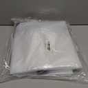 ZYP 10x10 FT Heavy Duty Clear Waterproof Tarps Outdoor Garden Rainproof Covering,Clear Vinyl Tarp with Grommets,Transparent Waterproof Tarpaulin for Covering Henhouse Porch Canopy Plant Camping