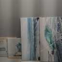 ARTISTIC PATH Beach Canvas Wall Art Print: Shoreline Guard & Surfboard Picture Graphic Art Painting for Wall Decor (Overall 36" W x 24" H,Multi-Sized), Size: 12"x12"x2+12"x24"x2