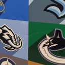 NHL League - Logos 25 Wall Poster, 34L" x 22.4W", Black Framed Version