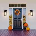 Kalium Porch Lights Outdoor Wall Light Fixture 2pcs, Matte Black, Wall Sconce 12.4 in, Toughened Frame, Clear Glass Shade, Waterproof Lanterns, for Patio, Exterior, Front, Door, Entryway