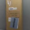 MyGift Narrow Side Table, Slim End Sofa Table in Vintage Gray Wood with Storage Shelf, Magazine and Remote Holder