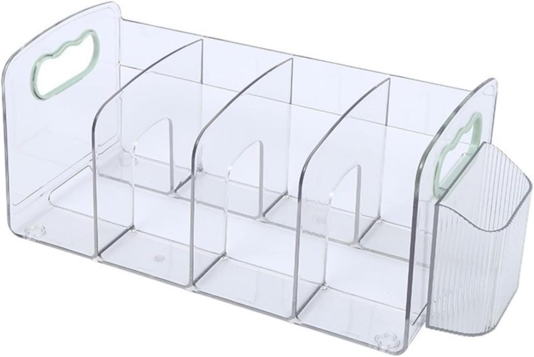 ACHEHOASN Desktop Transparent Vertical Bookshelf