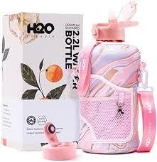 Images are for illustrative purposes only - Read Full Disclaimer

H2O Capsule 2.2L Half Gallon Water Bottle with Storage Sleeve and Removable Straw – BPA Free Large Reusable Drink Container with Handle - Big Sports Jug, 2.2 Liter (74 Ounce)